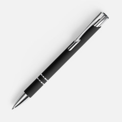 Ручка шариковая Keskus Soft Touch, черная