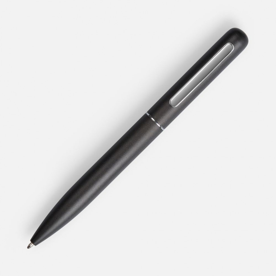 Ручка шариковая Scribo, матовая серая