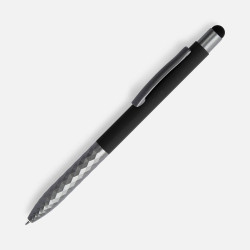 Ручка шариковая Digit Soft Touch со стилусом, черная